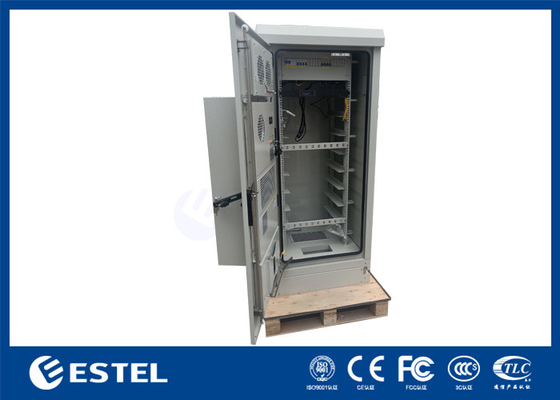 32U خارجية 19 بوصة رف مجلس الوزراء مجلس الوزراء الاتصالات مع PDU و 1500W مكيف الهواء
