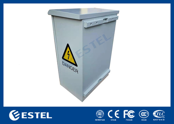 صندوق الاتصالات الخارجي المثبت على عمود جدار مع مكيف TEC 19 بوصة رف 7U مساحة المستخدم